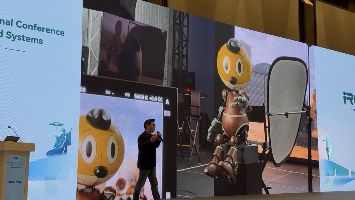 DennisHongRobot's tweet image. Keynote at the IEEE IROS2025 conference!
Thanks for coming to my talk. That was fun! 😙🤗

#IEEE #IROS2025 #Keynote