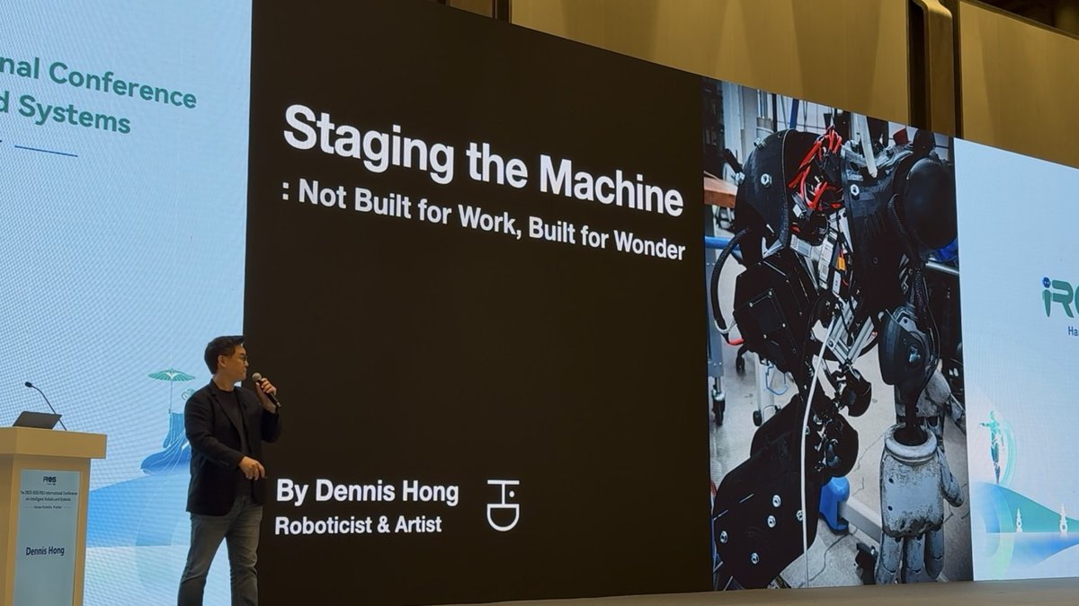 DennisHongRobot's tweet image. Keynote at the IEEE IROS2025 conference!
Thanks for coming to my talk. That was fun! 😙🤗

#IEEE #IROS2025 #Keynote