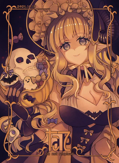 悪魔のハロウィン #OC #イラスト