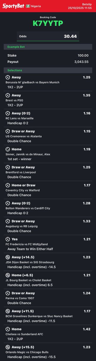 SHARP 30 ODDS  ☘️🥷

➡️ K7YYTP