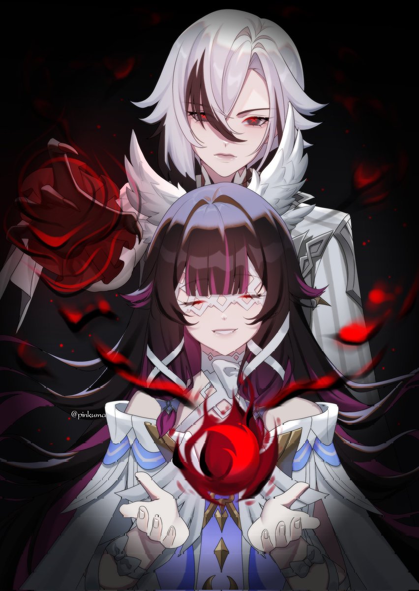 Finally the wives are together again 🔥

#GenshinImpact #Arlecchino #Columbina #Arlebina