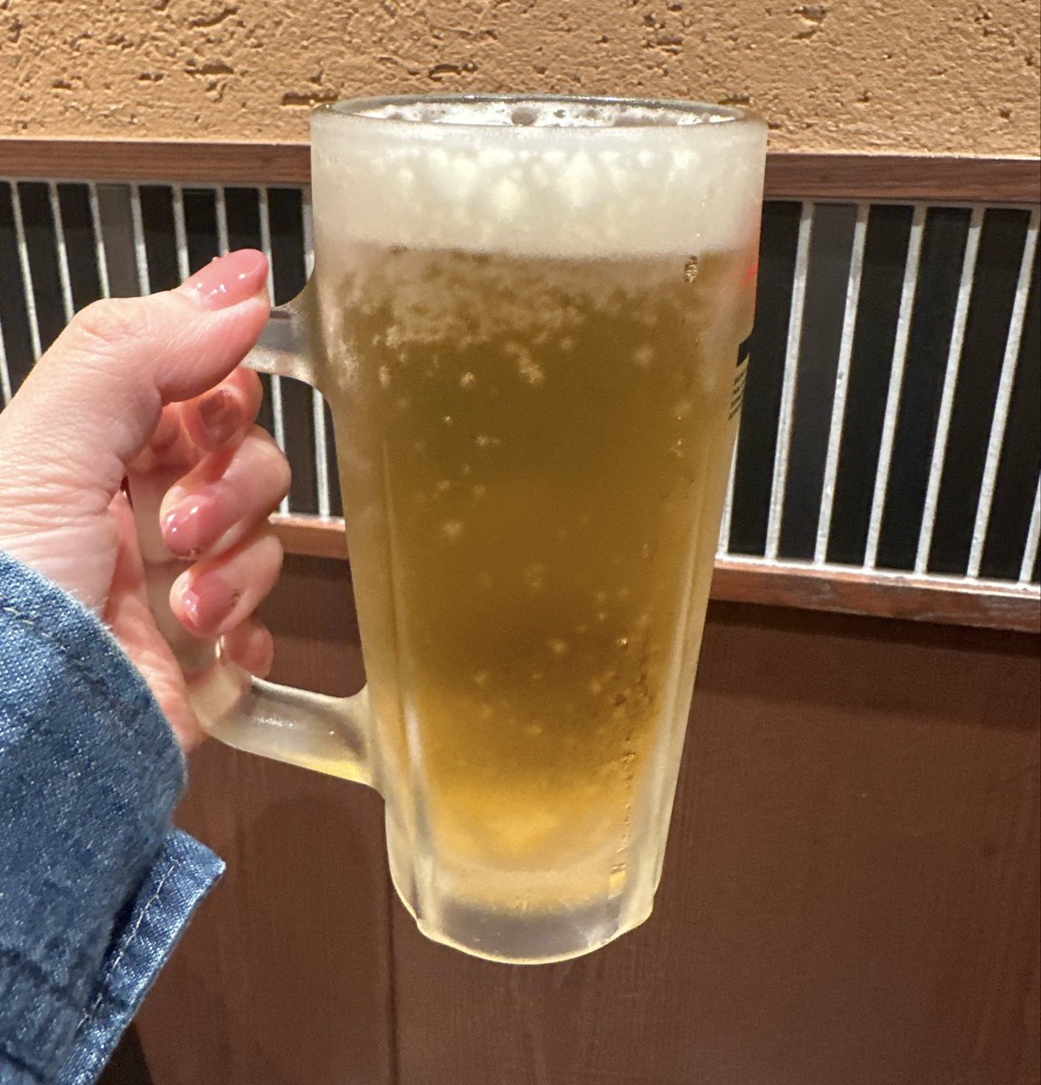 昨日とは大違いだ！！乾杯🍻