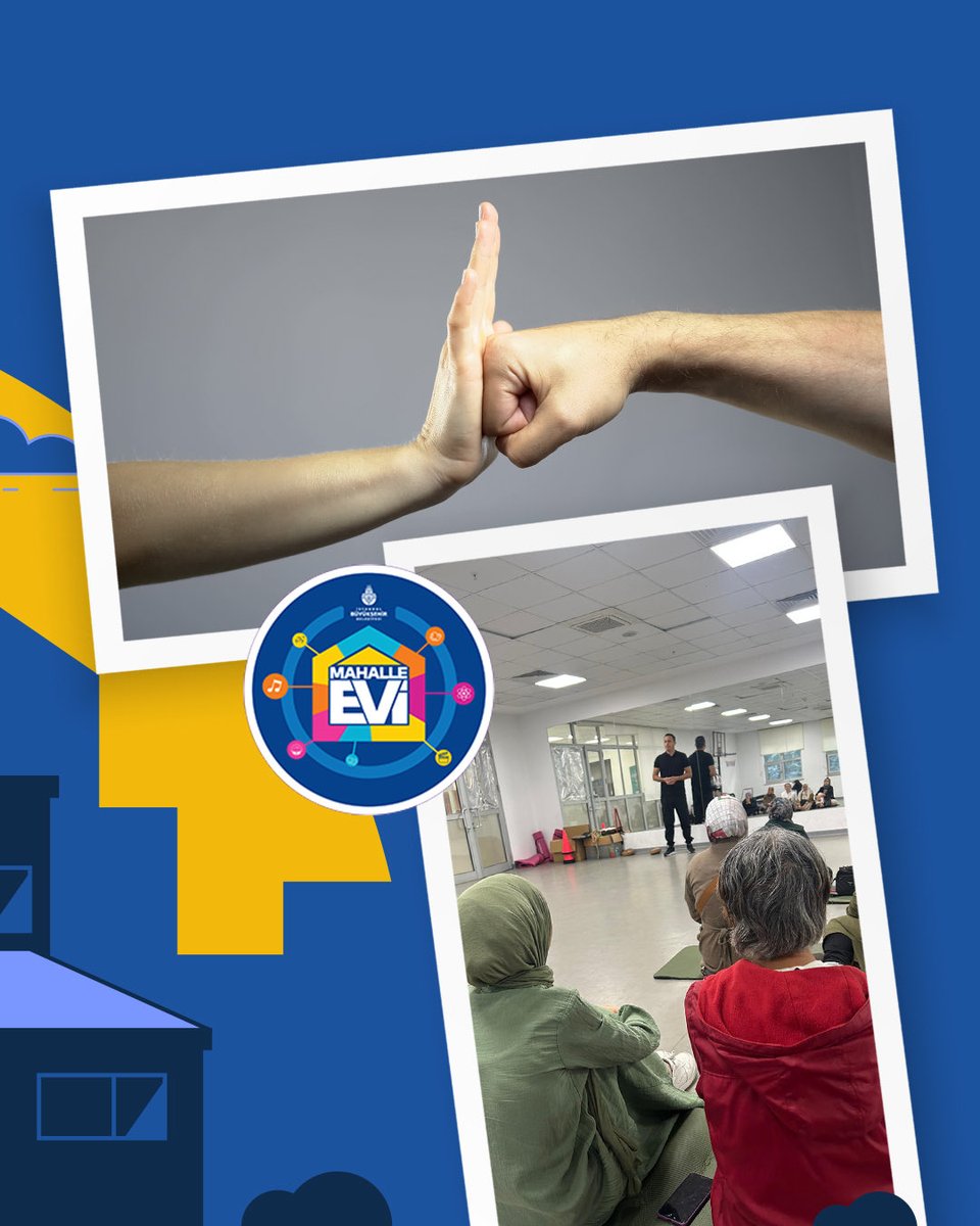 Toplumsal dayanışmayı ve gönüllülüğü sahiplendiğimiz projemiz kapsamında, İBB Mahalle Evleri’ndeki eğitimlerimize devam ediyoruz.
 
Beyoğlu Örnektepe Mahalle Evi’nde düzenlenen “Öz Savunma Eğitimi” ile vatandaşlarımızla buluştuk. Katılımcılar, günlük yaşamda karşılaşabilecekleri