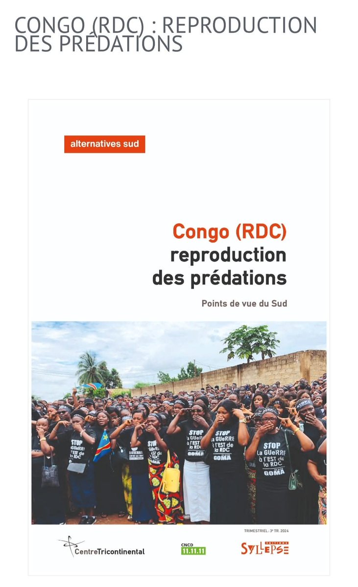 Une amie m'a informé avoir retrouvé et payé à #Paris le bouquet contenant mon article co-écrit avec <a href="/matumo_b/">Bienvenu Matumo</a>. Quel plaisir ça fait de voir ses idées faire le tour du monde 🥰. 

Vous pouvez  aussi vous procurez CONGO : REPRODUCTION DES PRÉDATIONS ici 👉🏽 cetri.be/Congo-RDC-repr…