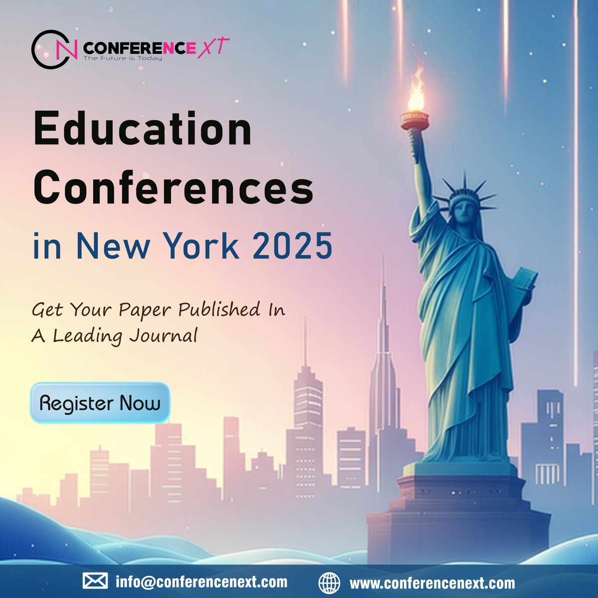 conference_next's tweet image. 🎓 Top Education Conferences in New York 2025 You Can’t Miss! 🗽

conferencenext.com/conferences/ne…

#EducationConferences #NewYork2025 #AcademicEvents #TeachersConference #EdTech #HigherEducation #GlobalLearning #ConferenceNext #education