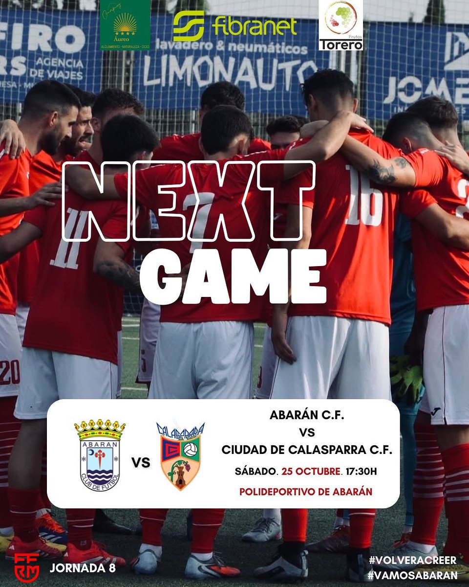 Día de partido

📍Polideportivo de Abarán

🕒 17:30

🆚 <a href="/ciudad_calas/">GH Ciudad de Calasparra</a>