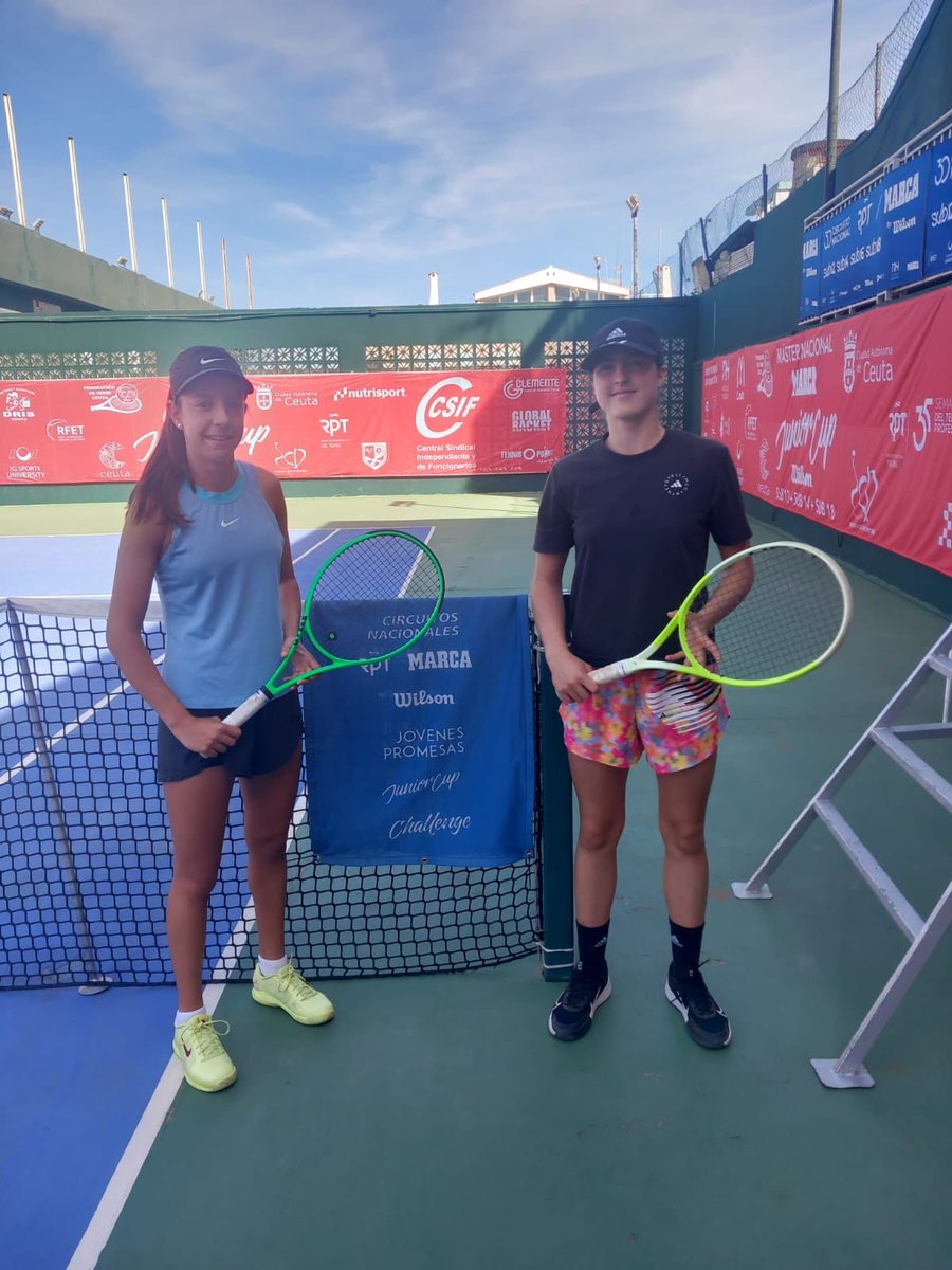 📣MÁSTER NACIONAL RPT MARCA JUNIOR CUP CIUDAD DE CEUTA-CSIF: Continuamos la jornada de semifinales con el primer  enfrentamiento Sub-14 femenino de la jornada entre Alisha Junyi y Carla Sofía Frutos <a href="/YasinHarrus/">Yasin Harrus</a> <a href="/JordiTamayo1/">Jordi Tamayo</a> <a href="/luismediero/">Luis Mediero</a> <a href="/rptenis/">RPTenis</a> <a href="/RFETenis/">Tenis España</a> <a href="/GobiernodeCeuta/">Gobierno de Ceuta</a>