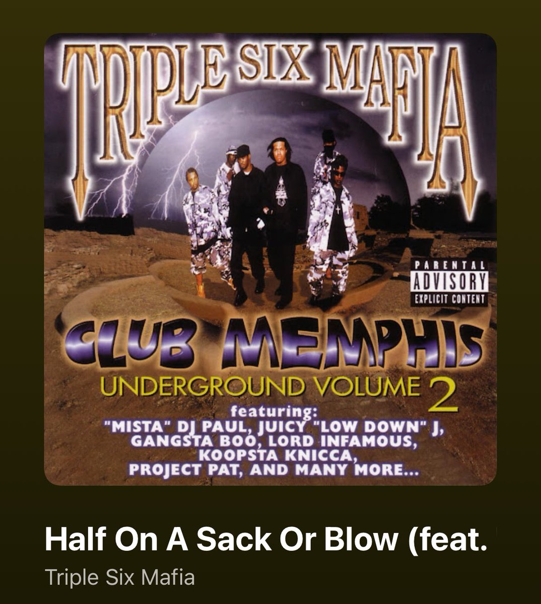 This track was LAID so perfect…sounds like a lot going on but the combination meshes so well…#HALFonaHSACK