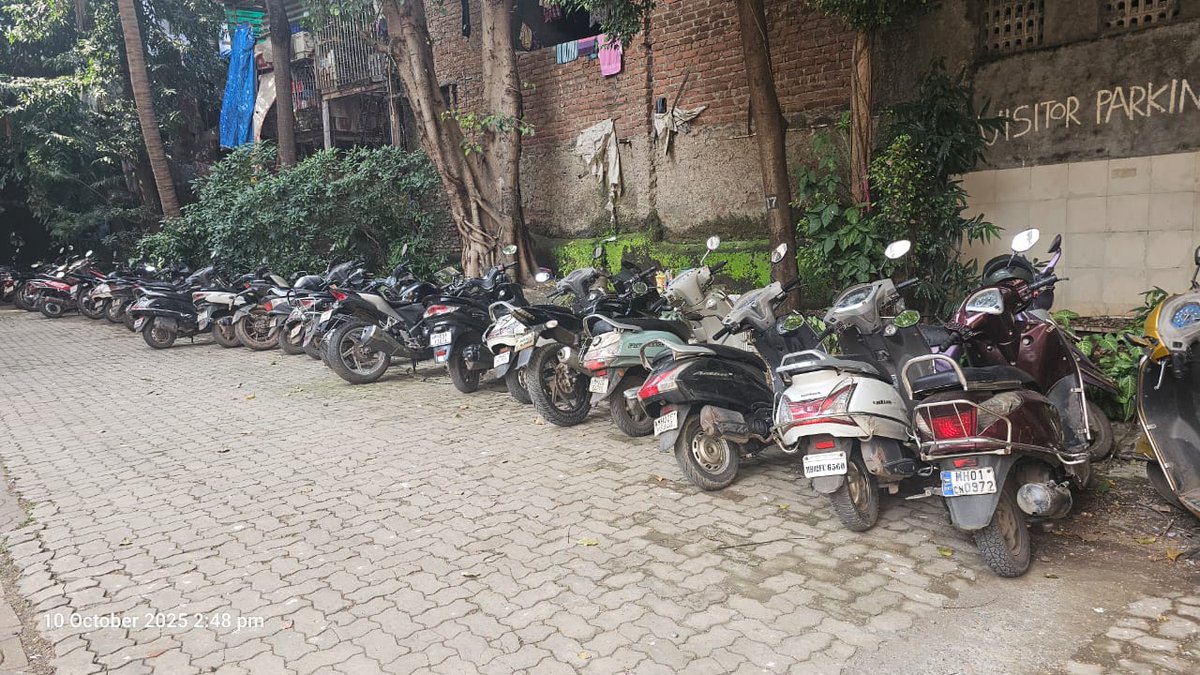 vijayvishalchs's tweet photo. 🚨 URGENT PLEA: Vijay Vishal CHS, Oshiwara, Mumbai, is under siege! On Oct 10, over 1,000+ outsiders stormed our society for an illegal gathering—no permission, just chaos! Bikes and cars clog our lanes, while eve-teasing, thefts, harassment, and encroachments by goons leave our women and senior citizens trembling in fear. Our peace is shattered, our safety stolen!
We’ve screamed for help with numerous complaints since 2015, including a chilling mob attack on May 16, 2025 (video on X), and 3 NCs, yet the terror continues. A beacon of hope—Sr. Inspector Sanjay Chavan—heard our cries, reviewed our evidence, and took action. He brought society and slum members together, firmly stating our private land isn’t for public misuse and pushing for DP Road activation. To protect us, he deployed 2-3 police patrols for 10-12 days, earning heartfelt gratitude from our elderly for this brief relief.
But this isn’t enough! The threats loom large, and our voices are hoarse from begging. @MumbaiPolice @CPMumbaiPolice @Dev15Fadnavis, build on Vijay Vishal Society efforts! We demand constant patrols, swift justice, and urgent BMC action to fix and build DP Road to stop this nightmare once and for all!
#SaveVijayVishal #MumbaiUnderThreat #ProtectOurElders #StopHarassment
Our endless ordeal:
May      16, 2025: Mob attacked residents!
Jan      8, 2025: Theft in our compound.
Since      2015: Encroachments, vandalism, and threats, defying High Court orders.
Our hearts break pleading for safety! @MumbaiPolice, @mybmc  don’t let us down. Act NOW to restore our peace!   #BMC_KWest
#KWestWard
#AndheriWest
#Oshiwara
#MumbaiBMC
#MyBMC
#BMCAction
#MumbaiCivic #KWestComplaints #OshiwaraTraffic #WomenSafety #VijayVishalSeniors #SeniorCitizensSafety #SeniorCitizenRights #AirIndiaRetiredEmployees #AirIndiaRetirees #MidDayMumbai #MidDayNews
#MumbaiMidDay