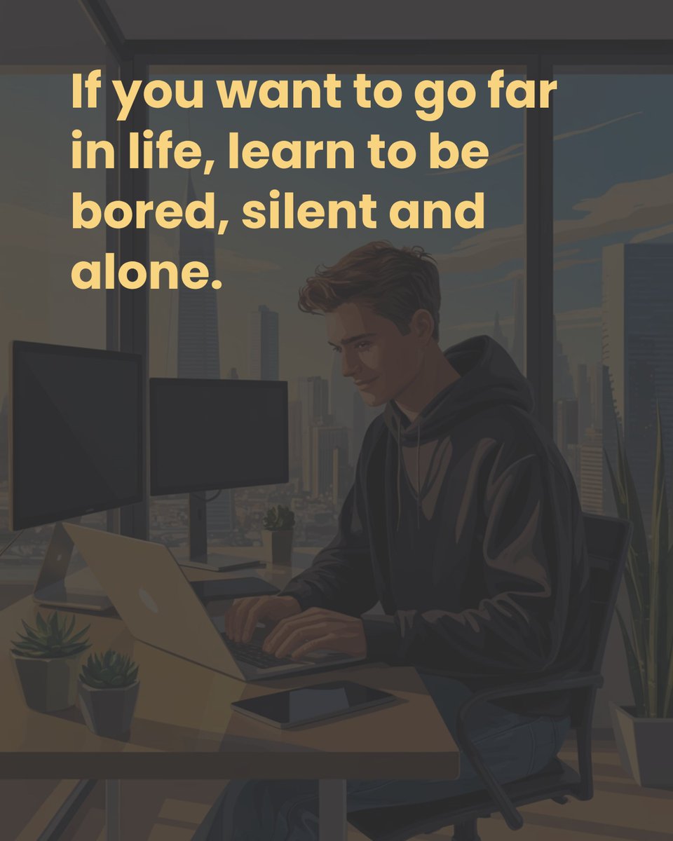 scalermax's tweet image. The Hidden Power of Embracing Boredom

that&apos;s it.