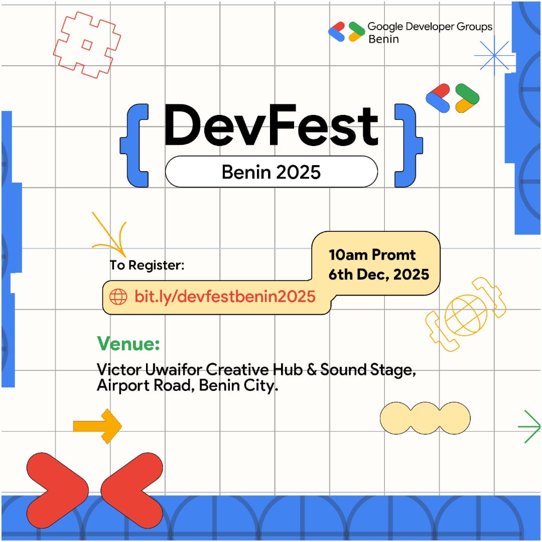 ahem_victor's tweet image. Techies in Benin, this is for you.
bit.ly/devfestbenin20…
#webdesigner 
#webdeveloper 
#techevent