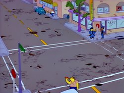 AmbatoX's tweet photo. Los Simpsons lo predijeron de nuevo... Así se están convirtiendo las calles de Ambato, y bueno... De todo el Ecuador 😭😭😭 https://t.co/6PuKMaGvQb