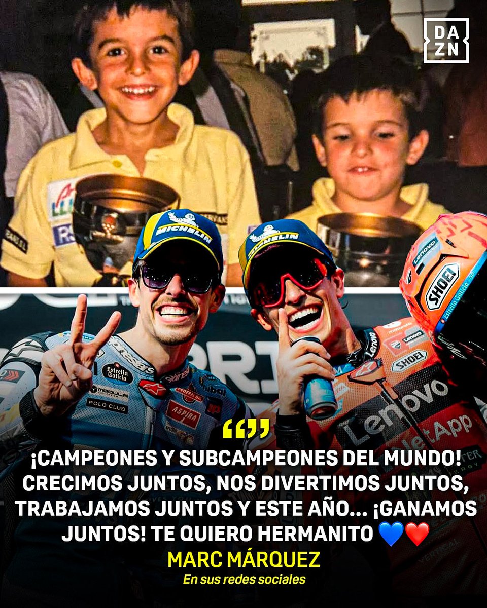 El emotivo mensaje de Marc Márquez tras el subcampeonato de Àlex ❤️‍🩹🏆