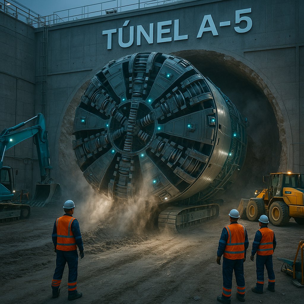 see4tech's tweet image. ¡Soterrar la A5 en Madrid es una realidad! Usando 'cut and cover', esta obra transforma el tráfico, reduciendo la perturbación. Ahora, los desvíos parecen sacados de un juego de Mario Kart. 🚧🏎️ #Ingeniería #Construcción #Madrid #Tecnología