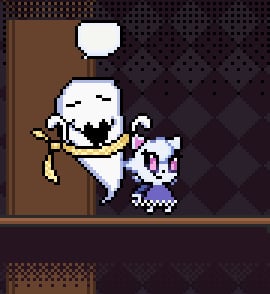 GuacGameDev's tweet image. Im making my NPCs express themselves more. Ashmere is a unreliable guide to the Chateau but he means well. 

#indiegame #solodev #metroidvania #pixelart #gamedev #indiedev #indiedev #platformer #GodotEngine #gamedevelopment #CattoChateau  #screenshotsaturday