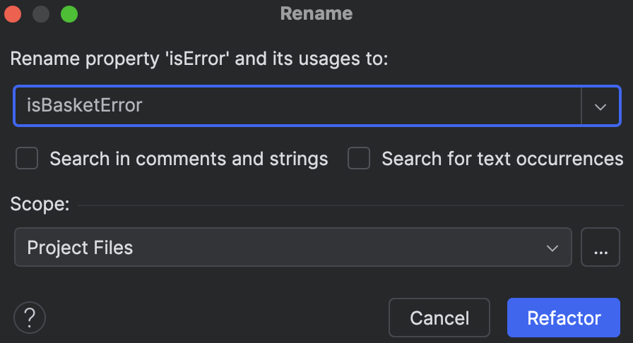 ivanhoe011's tweet image. Hey @phpstorm I keep having this bug when renaming some variable or object property in javascript files: it finds targets fine and will work flawlessly like 9 of 10 times - but then out of blue sometimes will rename absolutely every occurrence of the keyword in the entire project