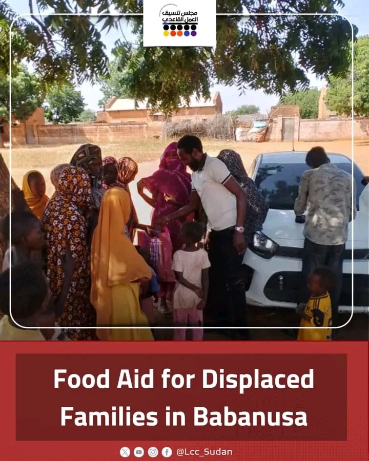BabanusaRoom's tweet image. The Babanusa Emergency Room delivered essential food baskets to 150 displaced families in the Al-Tibboun area. This vital aid supports those who have fled conflict, leaving their homes and livelihoods behind, as part of the ongoing humanitarian response by #LCC_SUDAN.