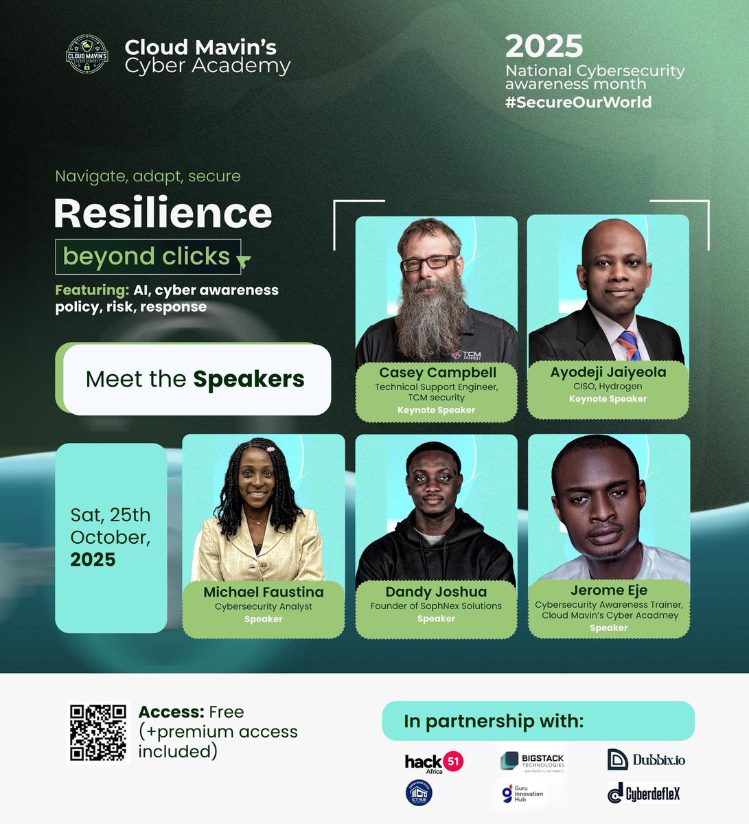 Real_Tecky_Guy's tweet image. We are at Resilience beyond clicks, Cloud Marvin&apos;s Cyber security conference Calabar @cloud_mavinCC