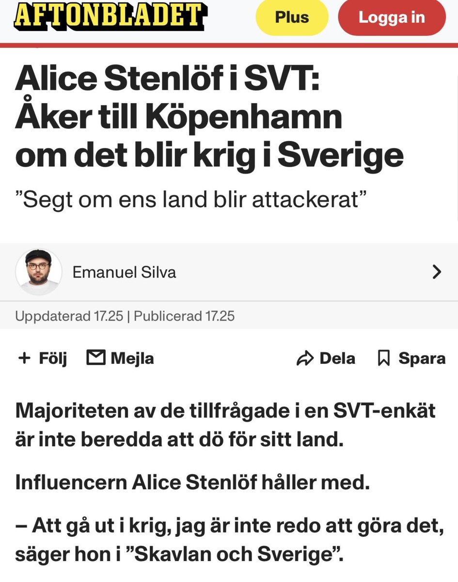 🤡 Tror ni vår frihet kommer gratis?