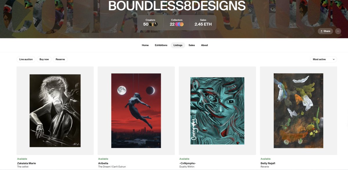 ZakalataMarie's tweet image. Yeah!!! 🤩 My favarite art in the Featured galleries on @foundation 🔥🔥🔥
Thank you dear @Boundless8D for helping me to be here! ❤️🙏
This work is very valuable to me!
foundation.app/mint/eth/0x4eD…