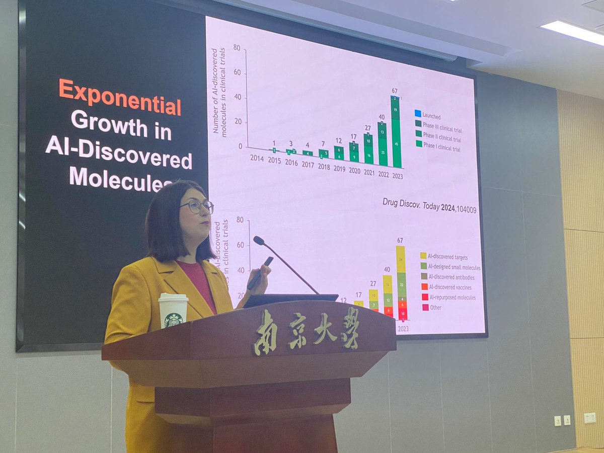 Babaklab's tweet image. 🎓 Visit to Nanjing University | October 2025
Prof. Maria Babak shared our AI-guided platinum &amp;amp; gold drug work.
Big thanks to Prof. Zijian Guo, Prof. Huanhuan Fan, Xiaoyong Wang, Xinyu Xu and others for the warm welcome &amp;amp; hospitality!
#NanjingUniversity #DrugDiscovery #LabLife