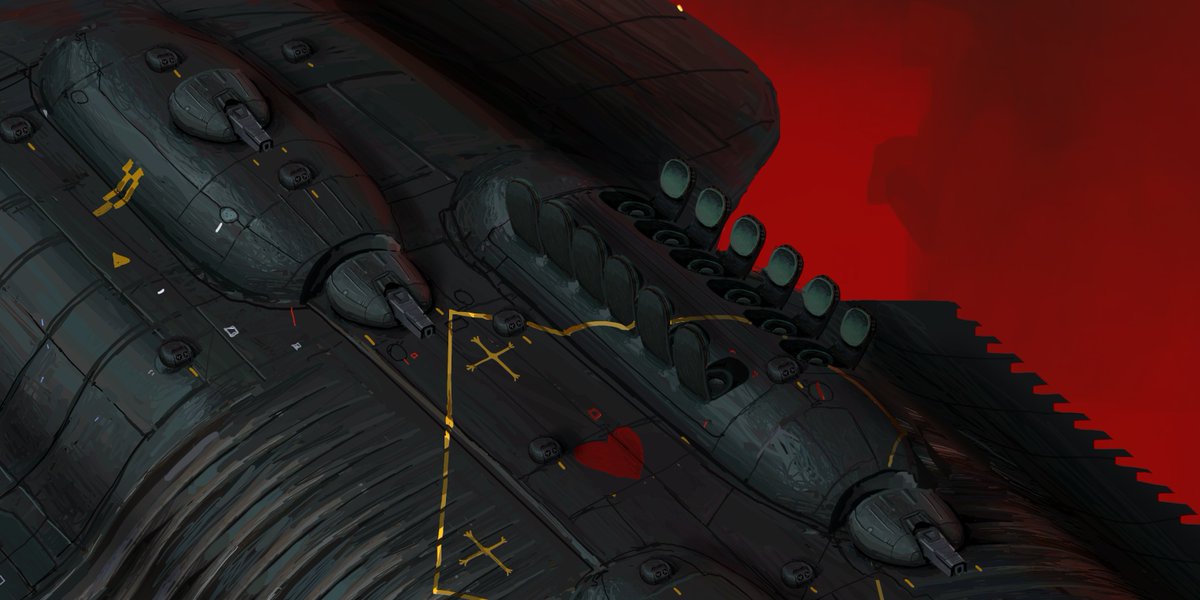 Valahor2's tweet photo. The Scarbah-class destroyer was a symbol of the Strider King Mizulhaar's might, but that is the only fact we know. No specifications of the ships, their armament, armour, sensor capabilities, etc. All of that was lost in the flames of the Iphraan invasion #spaceshipaday https://t.co/Cv25Fnc1AM