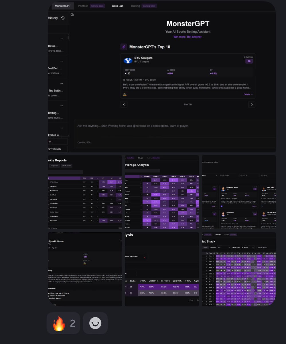 carsoncantcode's tweet image. Big shippertons going on 
Just the start of our data suite 😋