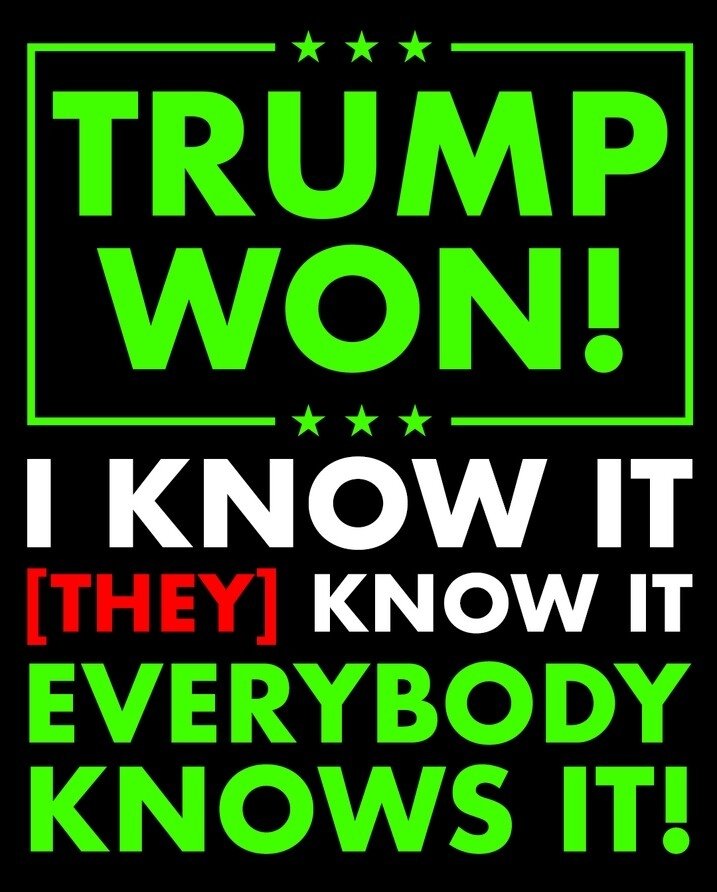 Good morning to everyone still waiting on accountability for the stolen election of 2020!