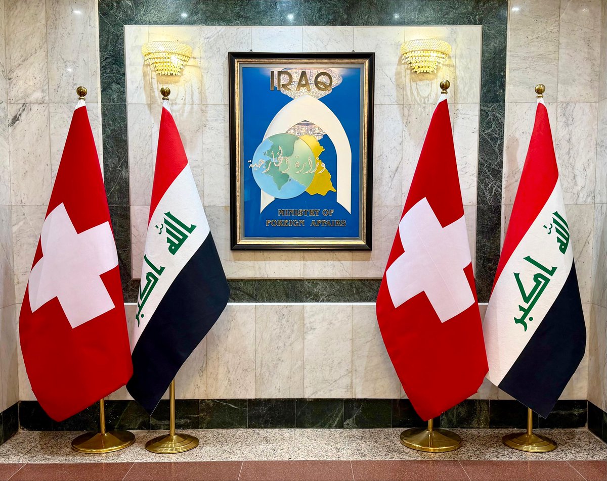افتتاح سفارة سويسرا في بغداد بعد ثلاثين عامًا يعكس تحسن الوضع الأمني وتعزيز العلاقات الثنائية 🇨🇭🤝🇮🇶