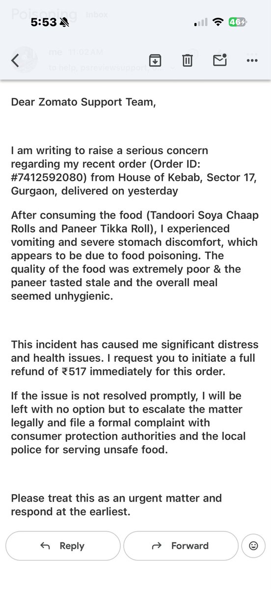 imarunjadad's tweet photo. @zomato @zomatocare https://t.co/aluNqS7eq0