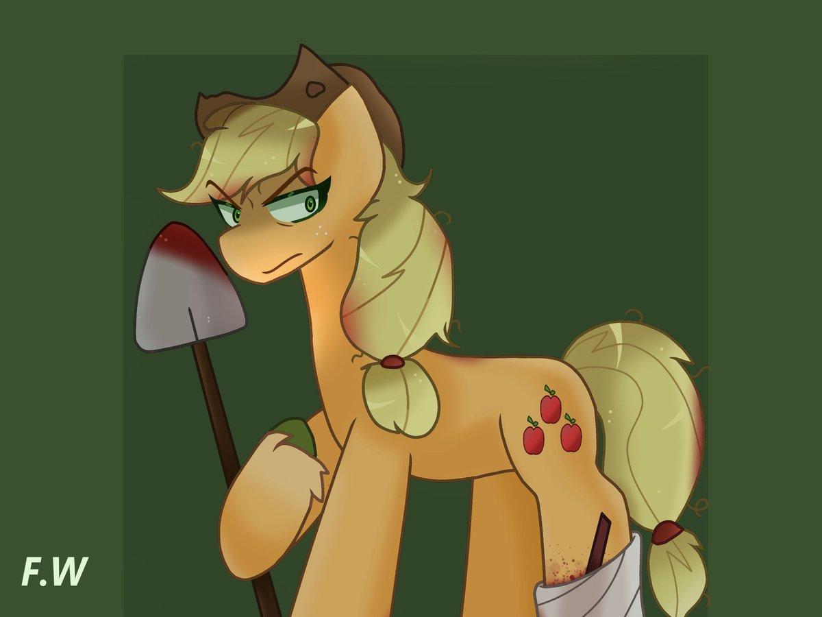 An Apple Sleep Experiment🧪🧡
#mlp #mylittlepony #mlpg4 #AppleJack 
#Grimdark #Halloween2025 #anapplesleepexperiment #featherwing555