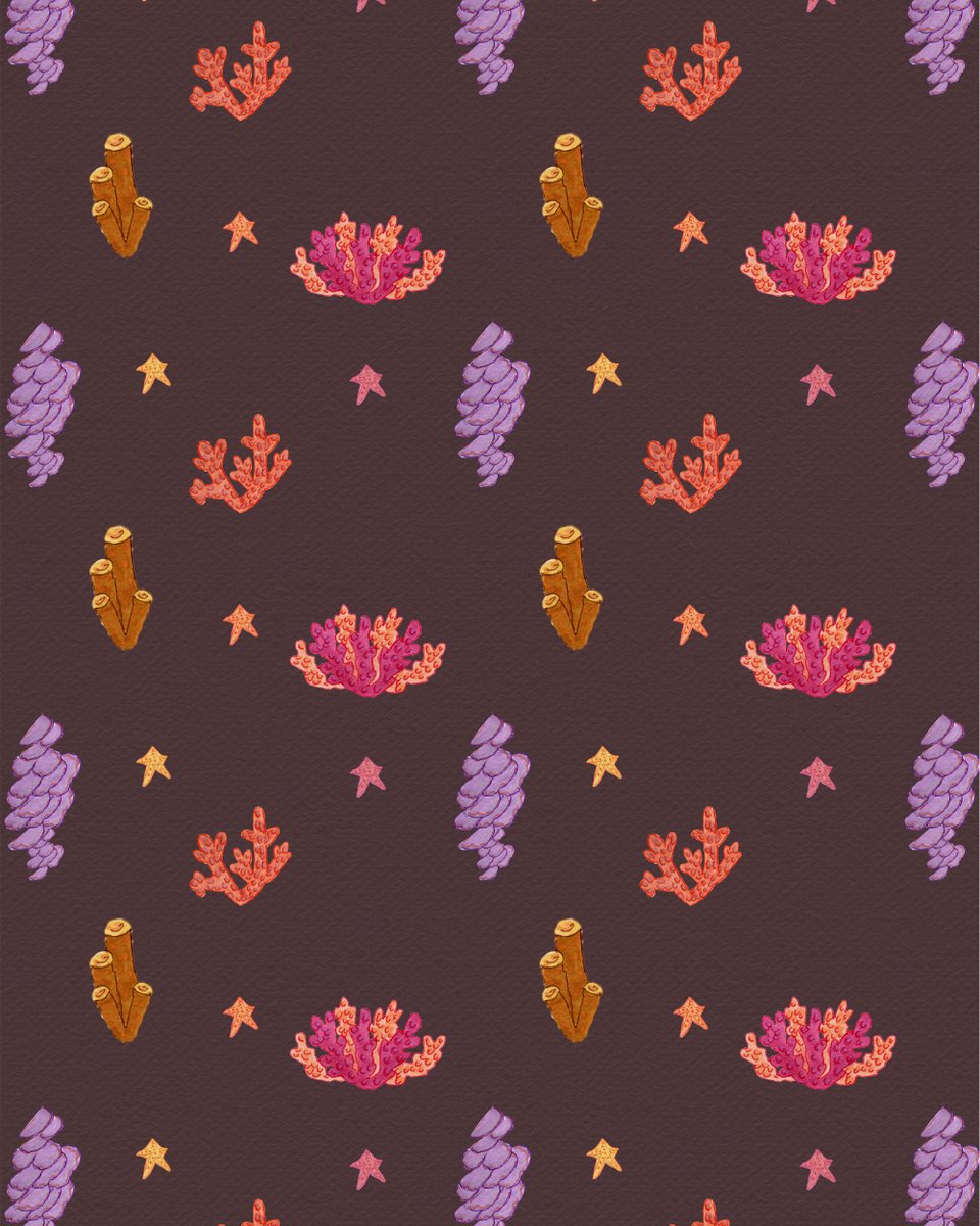 Natasha_Aguiar_'s tweet image. From tiny details come bold stories, corals creating a tapestry of colour beneath the sea 🐚💫 #OceanInspired #SurfacePatternDesign #ArtLicensing #WhimsicalArt #UnderTheSea