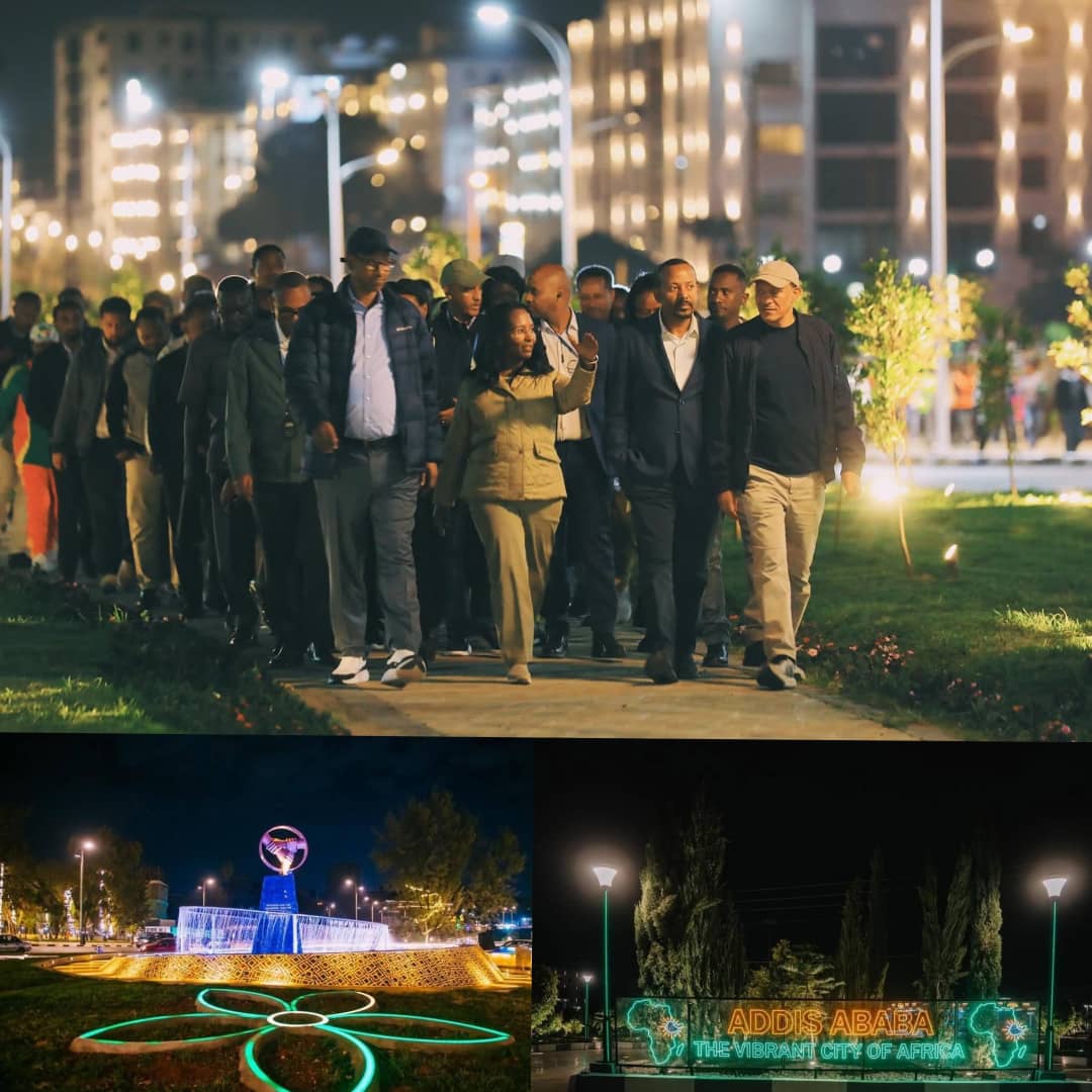 AdanechAbiebie's tweet image. Praise be to God, who helped us today!
#AddisAbaba We have inaugurated and opened for service the corridor development stretching from Sar Bet to German Square to Garment -Furi. 
This ceremony was held in the presence of our esteemed Prime Minister Dr @AbiyAhmedAli  and…