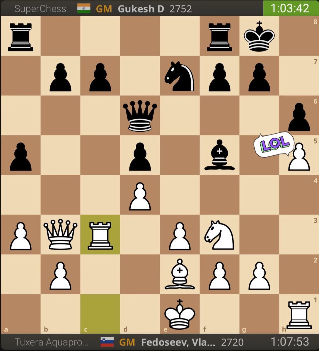 GMNikolaNestor's tweet image. Always interesting to see the white pawn on h5 with the white king in the center of the board. 😃
#chessgame #chess #chesslesson