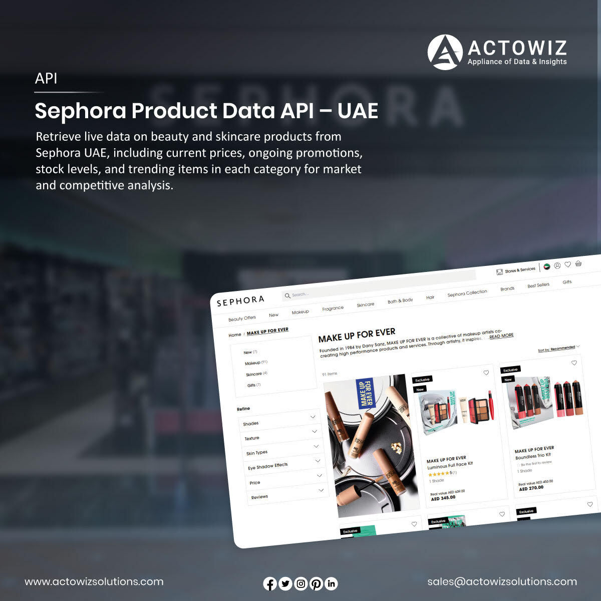actowizsolution's tweet image. Boost your cosmetics brand—leverage Web Scraping API for #SephoraCosmetics Product Data to increase market share, optimize pricing, & track trends!
actowizsolutions.com/sephora-cosmet…
#ActowizSolutions #DataAPI #SephoraData #BeautyTech #EcommerceIntelligence #DataScraping #ProductAnalytics