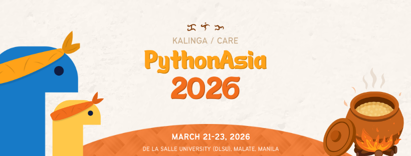 pyconph's tweet image. Pinagbuklod ng Komunidad, Pinagyayabong sa Kalinga โ Halina sa PythonAsia 2026!  
(๐๐ฐ๐ถ๐ฏ๐ฅ ๐ฃ๐บ ๐๐ฐ๐ฎ๐ฎ๐ถ๐ฏ๐ช๐ต๐บ, ๐๐ญ๐ฐ๐ถ๐ณ๐ช๐ด๐ฉ๐ช๐ฏ๐จ ๐ต๐ฉ๐ณ๐ฐ๐ถ๐จ๐ฉ ๐๐ข๐ณ๐ฆ โ ๐๐ฐ๐ช๐ฏ ๐ถ๐ด ๐ข๐ต ๐๐บ๐ต๐ฉ๐ฐ๐ฏ๐๐ด๐ช๐ข 2026!) 
#PythonAsia2026 #PythonPH #Pythonista #PHTechCommunity