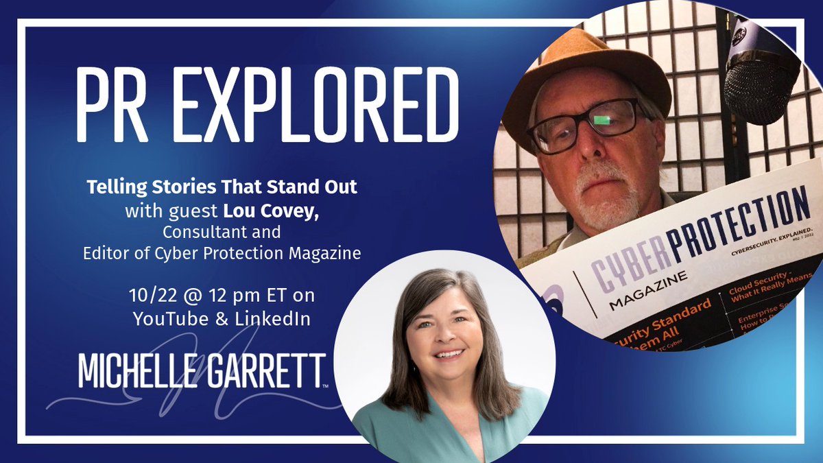 PRisUs's tweet image. ICYMI: On the latest episode of PR Explored, I interview Lou Covey, a journalist with some thoughts about how PR pros can do a better job of pitching - &amp;amp; landing - stories.

Telling Stories That Stand Out youtube.com/live/lNs2eylDu… 
#PRExplored #PRTips