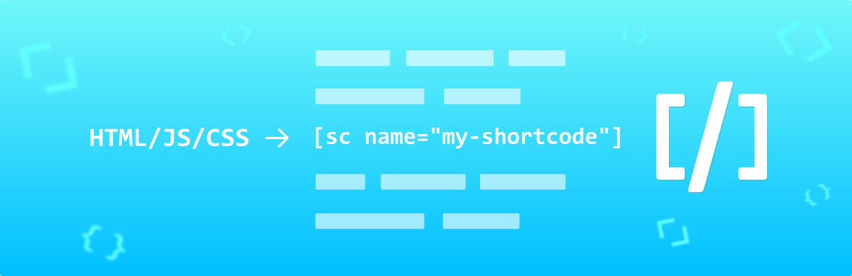 aakashweb's tweet image. With Shortcoder #WordPress plugin you can create shortcodes for repeatedly used HTML/CSS & JavaScript
wordpress.org/plugins/shortc…