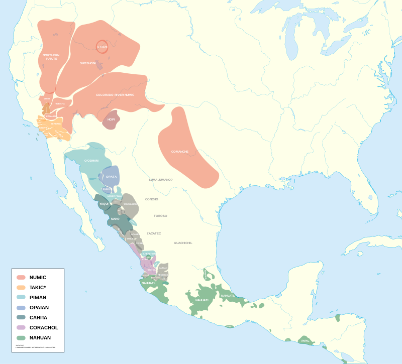 Wikimedia_mx's tweet photo. ¿Habías escuchado sobre las lenguas yutonahuas? 💬

También conocidas como yutoaztecas, este grupo lingüístico de América del Norte cuenta con 2 millones de hablantes en 7 países. 

📸: Noahedits, CC BY-SA 4.0 https://t.co/7LMomS2bla