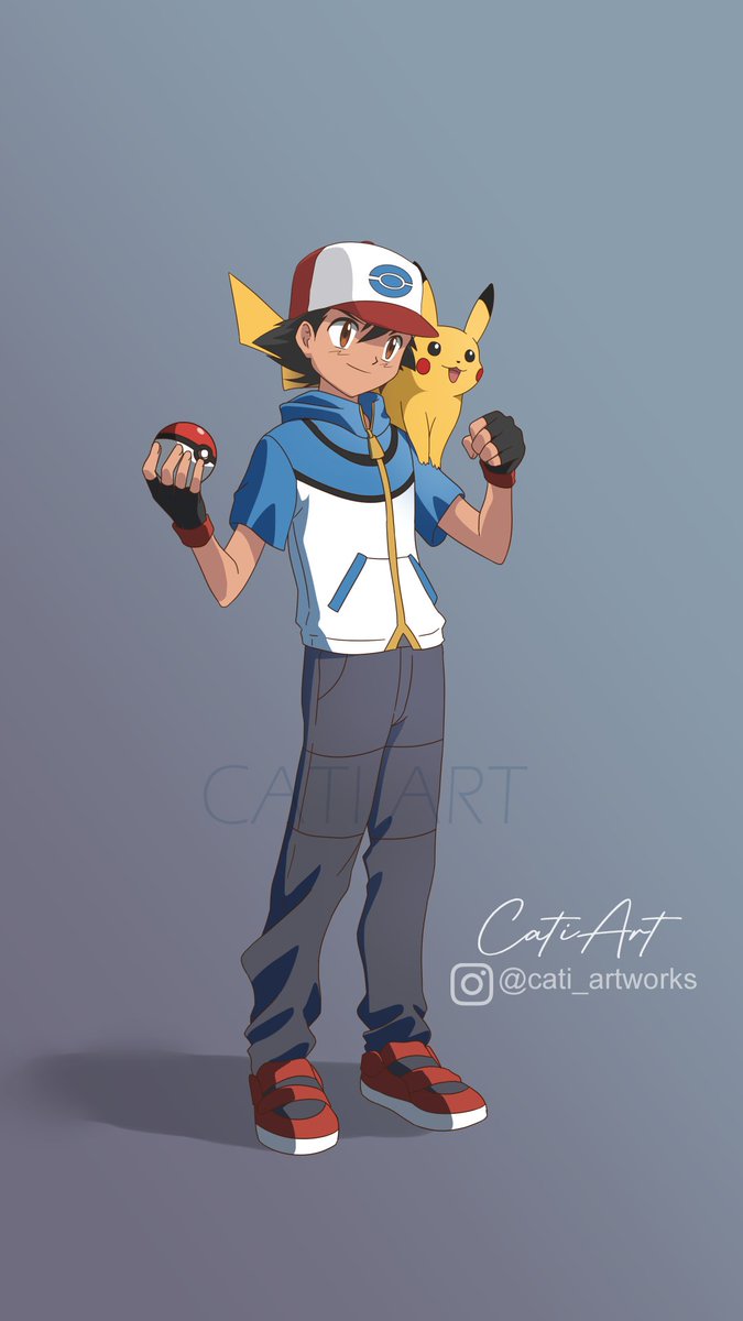 Just practicing drawing Ash since I have been getting back into Pokemon lately. I chose BW Ash because it's my favorite outfit for him. ^-^ #pokemon #pikachu #ashketchum #ash