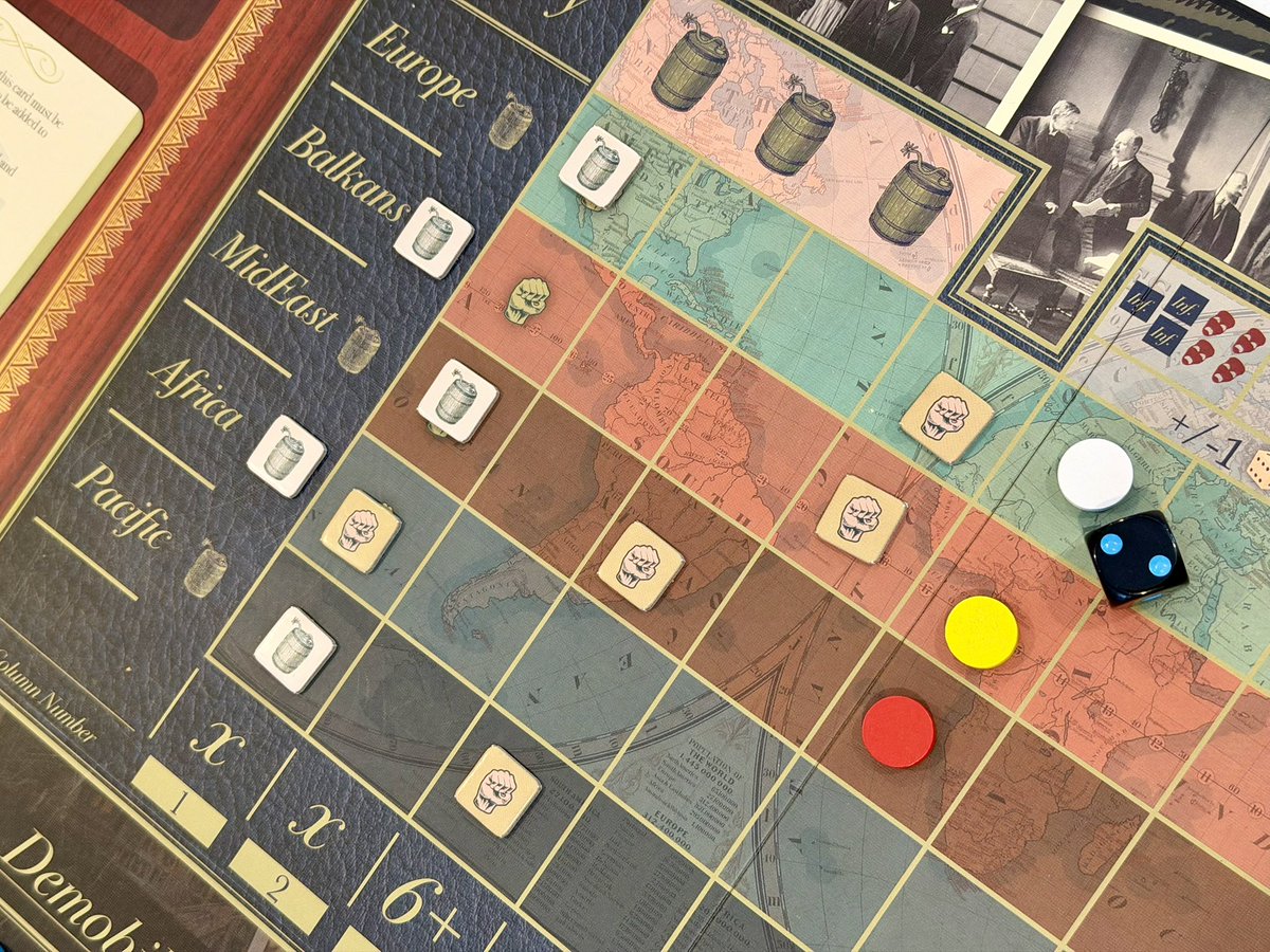 Peace terms enforced with cold steel - Versailles 1919 from GMT Games.  The Game End issue has been out for two full trips around the board but everyone is afraid to bring it to the table.