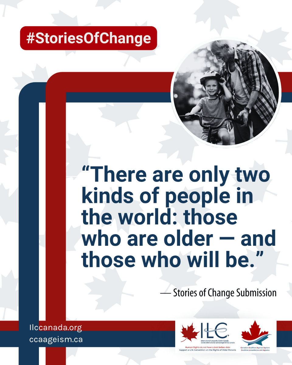 A Manitoba storyteller reminds us: “There are two kinds of people—those who are older, and those who will be.”
Speak up. Be heard. Drive change.
Share your story at cstu.io/a11a61

<a href="/CanAgeSeniors/">CanAge</a> <a href="/HelpAgeCA/">HelpAge Canada</a> <a href="/IFAgeing/">The IFA</a> 
#EndAgeism #StoriesOfChange