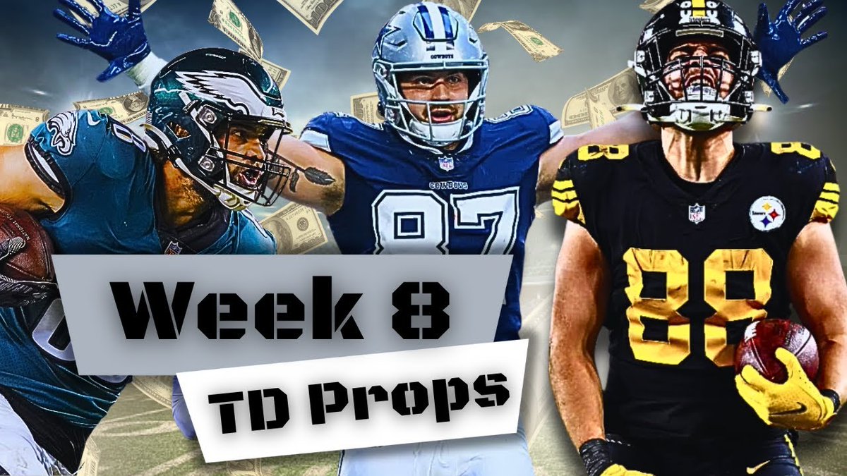 StatementGames's tweet image. Who else is running it back with @AxManIDP and Pat Freiermuth? (+310) Anytime TD!

5 catches 110 yds &amp;amp; 2 TDs last week.
Now he draws a defense that can’t cover tight ends.
National TE Day = profit day 💰

More Week 8 NFL Anytime TD Plays 👉 statementgames.com/nfl-2025-week-…