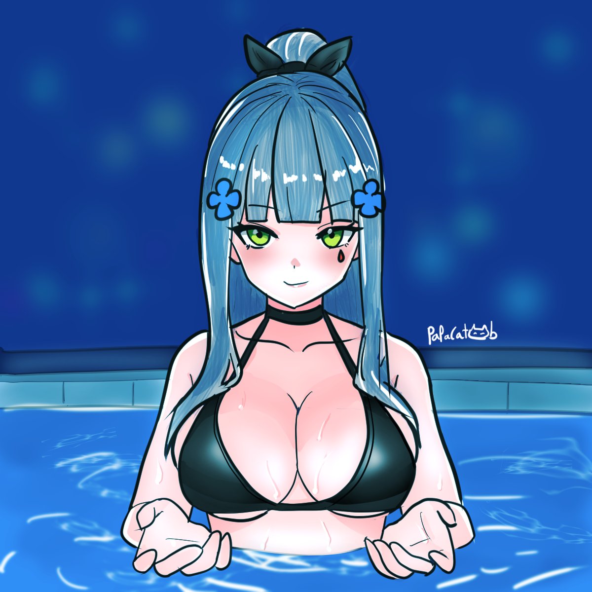 #Klukai #GirlsFrontline #소녀전선 #ドルフロ #少女前线 #HK416 #GirlsFrontline2Exilium #chainsawman 

I drew Klukai(Hk416) at the pool, saying she’ll teach you everything! It’s a parody of that famous scene from the Chainsaw Man movie.