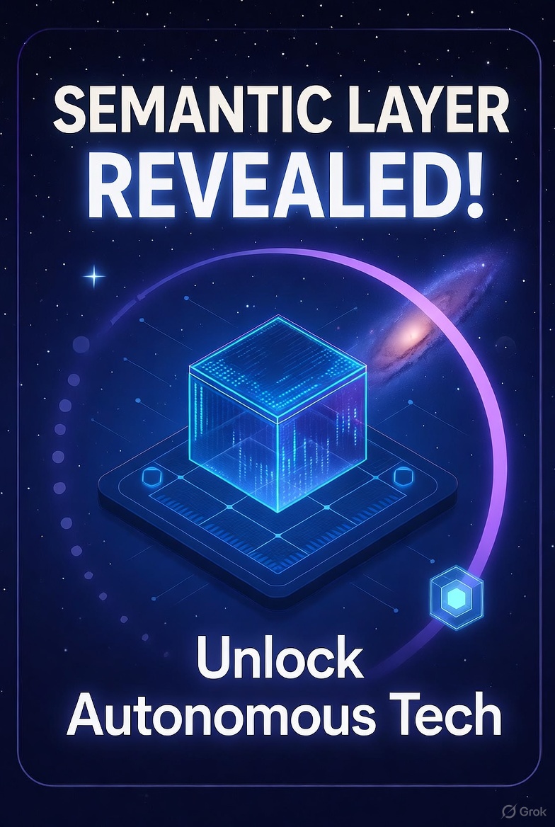 Crypto_Stannoh's tweet image. 🌌 SEMANTIC LAYER REVEALED! 🚀 Unlock the power of autonomous tech with us! Dive into a new era of Web3 innovation. Stay tuned for more! #SemanticLayer #Web3Tech #CryptoFuture #Innovation