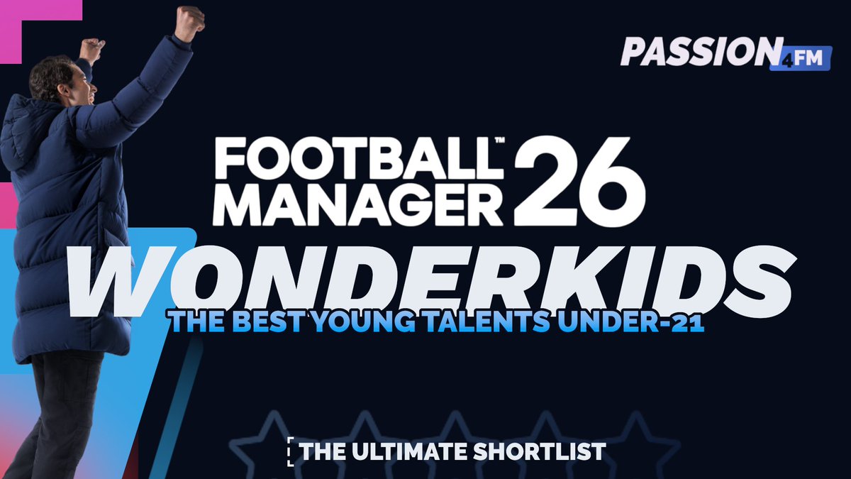 Passion4FM's tweet photo. The Early #FM26 Wonderkids List by Passion4FM is here! 🤩💎

After lots of effort, we have gone through hundreds of players to find the ones with the highest potential & best skills under the age of 21. 

Discover the best Wonderkids in Football Manager 26 now!

https://t.co/dR46xsrdrh