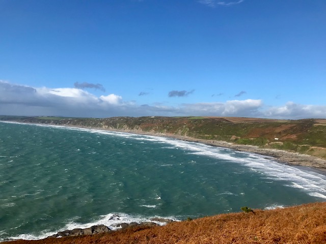 BethanySkinnard's tweet photo. Two jackets on (in October π₯Ά) - worth being blown around to see these #views #SWCoastPath #seaviews #Cornwall #walking https://t.co/AWw8icLmQL