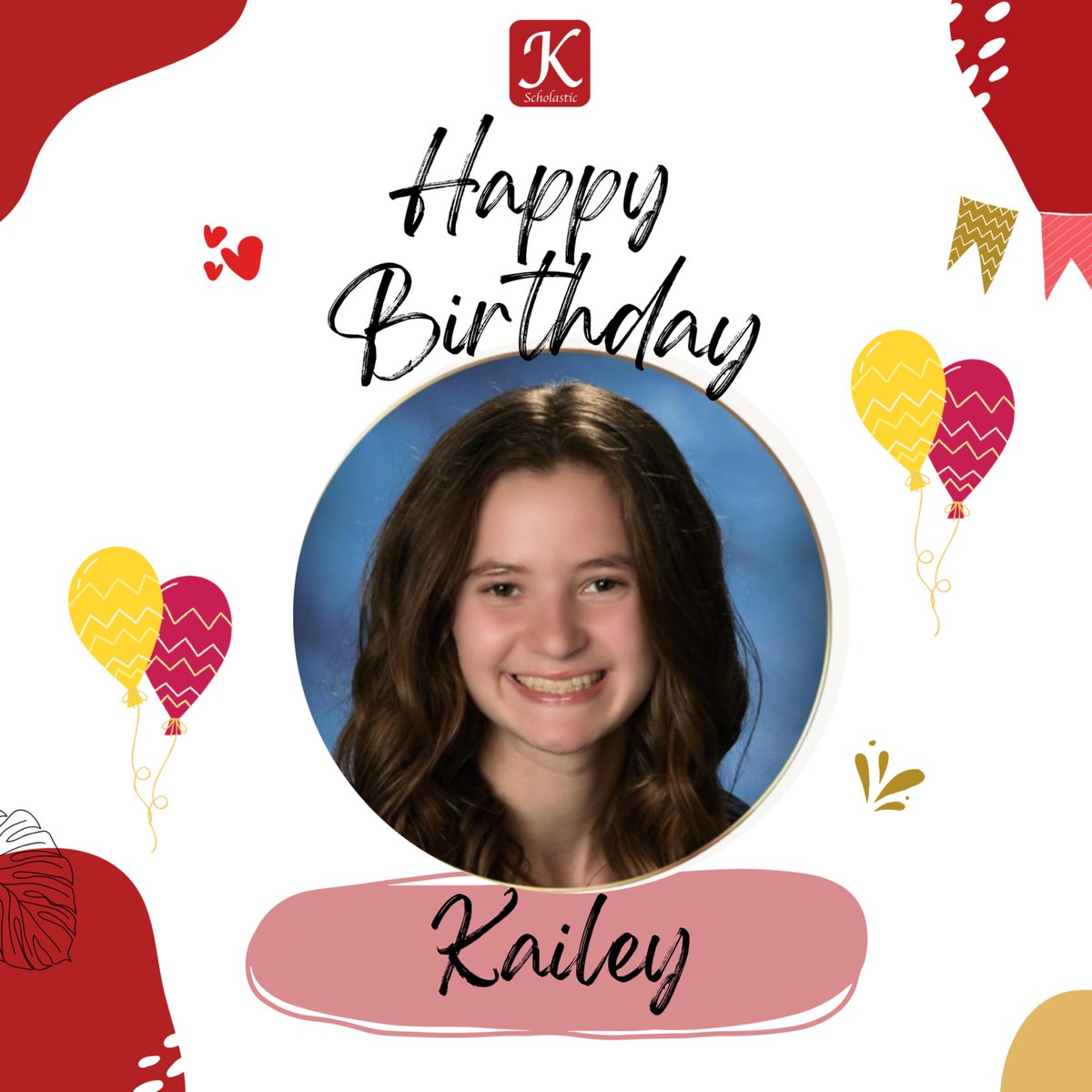Kscholasticinc's tweet image. Join us in wishing a very Happy Birthday to Kailey, an invaluable member of our team!
We hope you have a wonderful day celebrating! Thank you for everything you do, Kailey! 🎈

#Tutoring
#Houstontutoring
#standardizedprep
#KscholasticInc
#TeamWork
#employeeappreciation