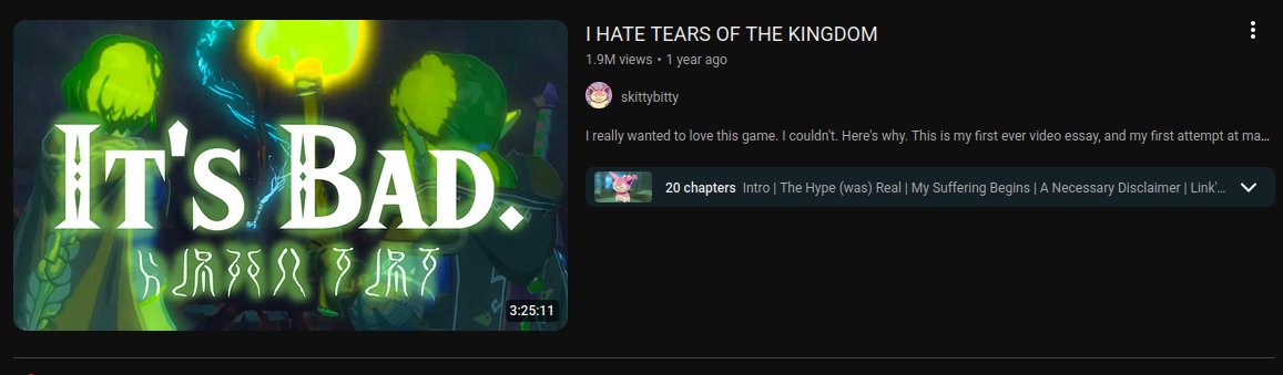 GoofTesticles's tweet image. I feel pretty confident in saying that videos like these are gonna start popping up with EVERY new Zelda game.