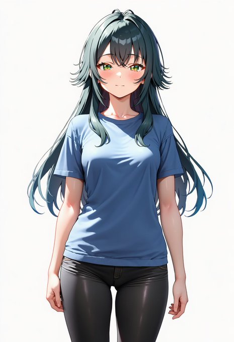 @neru_marosama V4勢なのでアレなんですけど、シード値固定でこんな感じでキャラプロンプト2にnegative spaceだけ入れると、腰の位置変わらず胴だけ小さくなる感じしますね。
手間ですが;; 